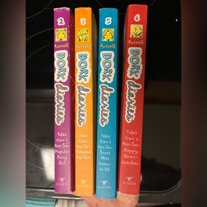 Lot of 4 Dork Diaries books